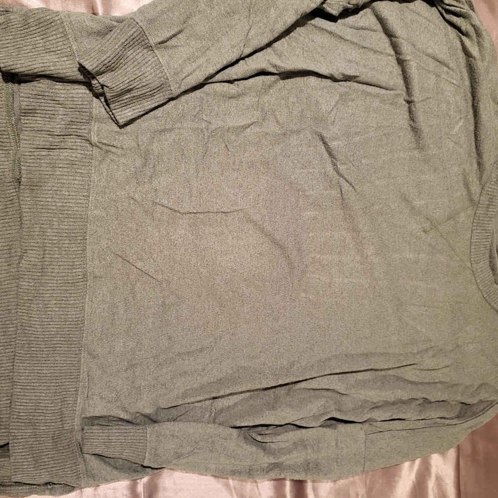 Aerie Olive Crew Neck Sweater